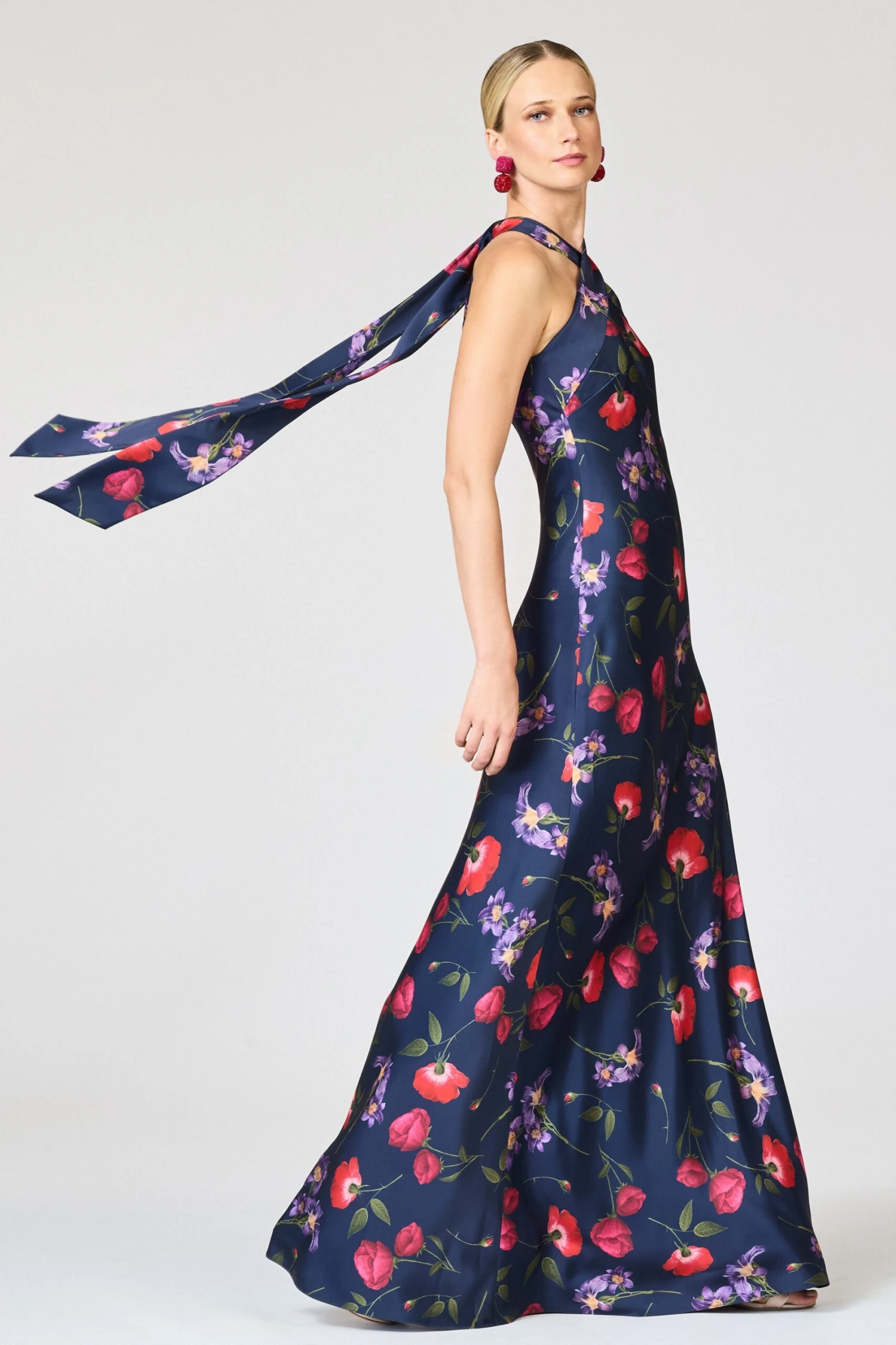 LAURANT GOWN - MIDNIGHT JARDIN 4 LAURANT GOWN - MIDNIGHT JARDIN - Image 2