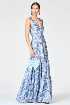 RORI GOWN - FROZEN FLORA -SACHIN & BABI Shop R262G25 462