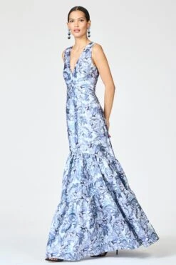 RORI GOWN - FROZEN FLORA -SACHIN & BABI Shop R262G25 462 6