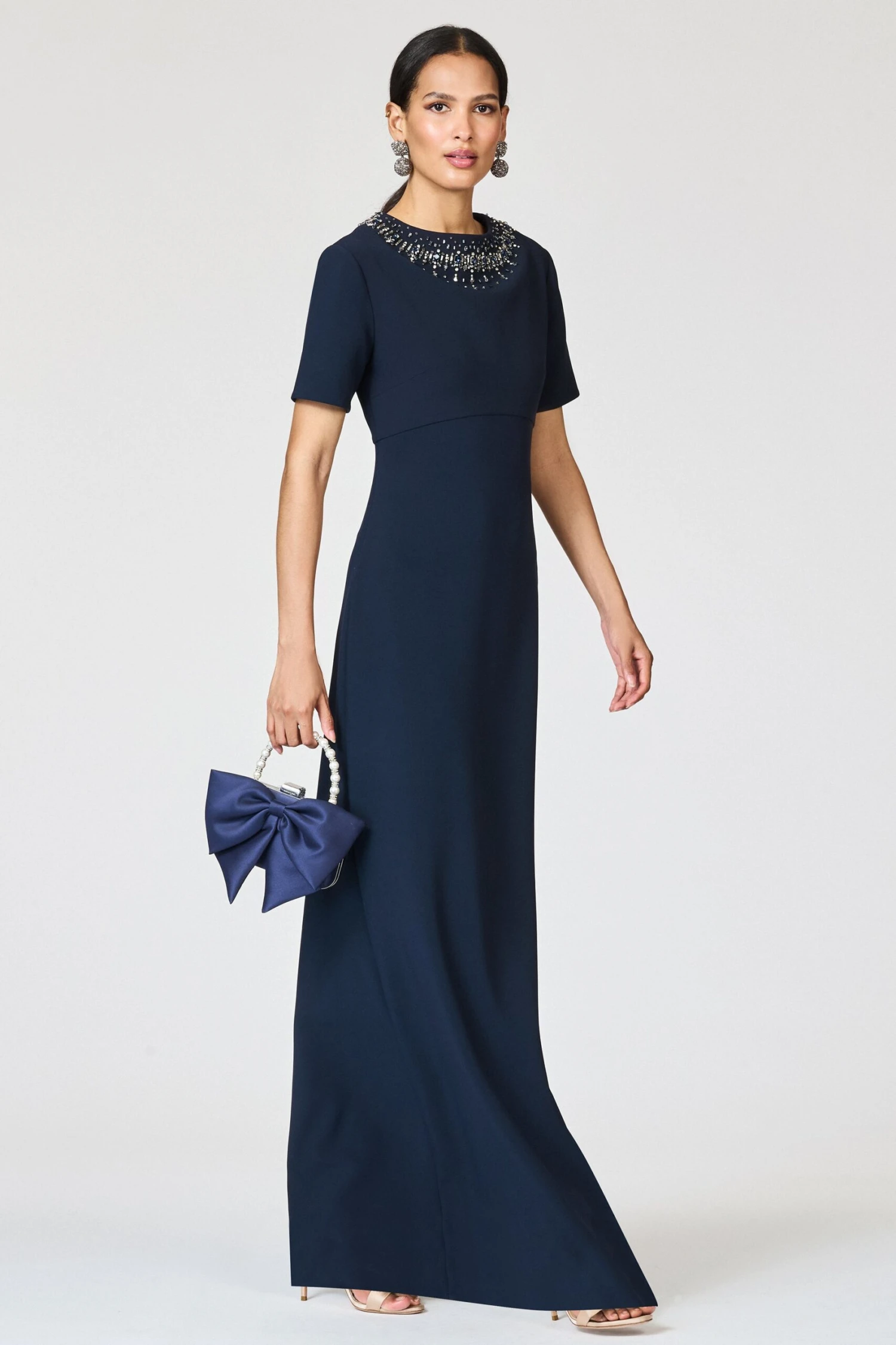 EMBELLISHED FRANCA GOWN - MIDNIGHT 9 EMBELLISHED FRANCA GOWN - MIDNIGHT - Image 7