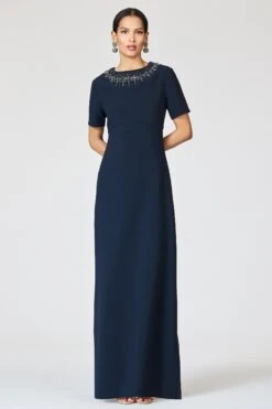 EMBELLISHED FRANCA GOWN - MIDNIGHT 14 EMBELLISHED FRANCA GOWN - MIDNIGHT -SACHIN & BABI Shop R262G28 410 6 1