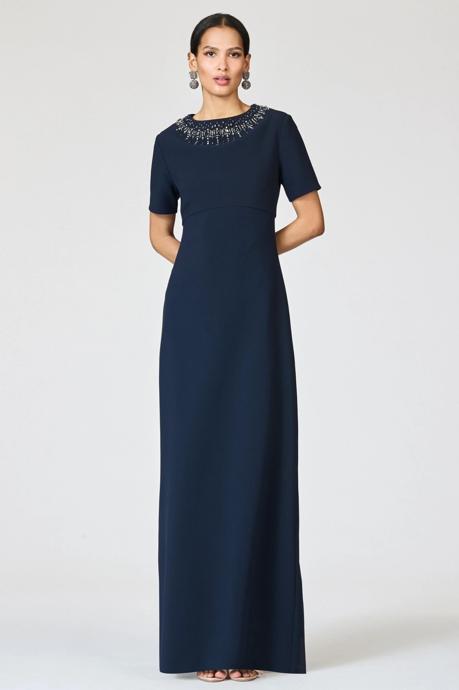 EMBELLISHED FRANCA GOWN - MIDNIGHT 8 EMBELLISHED FRANCA GOWN - MIDNIGHT - Image 6