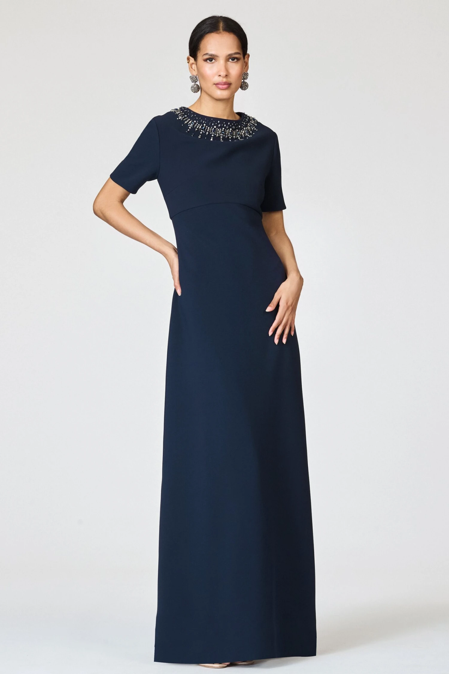 EMBELLISHED FRANCA GOWN - MIDNIGHT 7 EMBELLISHED FRANCA GOWN - MIDNIGHT - Image 5