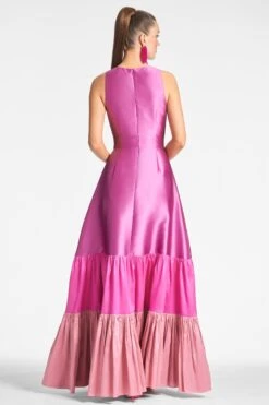Rori Gown - Fuchsia/Multi 9 Rori Gown - Fuchsia/Multi -SACHIN & BABI Shop RORIGOWN PINK BACK d72d4dae b602 4313 b093 b8cfc65e2475