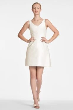 Rosie Dress - Ivory -SACHIN & BABI Shop ROSIEDRESS IVORY FRONT3
