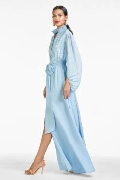 Beatrix Gown - Chambray Blue -SACHIN & BABI Shop S221G13F 455 BEATRIXGOWN CHAMBRAYBLUE SIDE 1 b211dc0b e3d3 420c a403 b8865a28fbe3