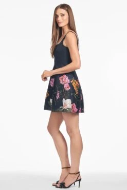 CAROLINE DRESS - DARK MIDNIGHT GARDEN -SACHIN & BABI Shop S251D05 413 3