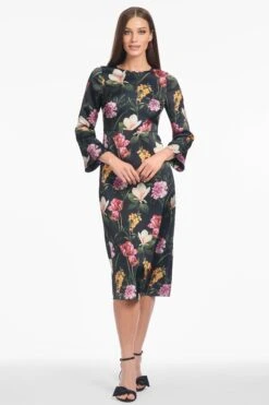 ALEXA DRESS - DARK MIDNIGHT GARDEN -SACHIN & BABI Shop S251D43 413 5