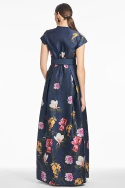 MARTA GOWN - DARK MIDNIGHT GARDEN -SACHIN & BABI Shop S251G05 413 7