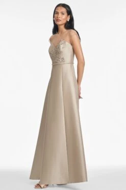 BETSY GOWN - PEWTER -SACHIN & BABI Shop S251G17 250 4