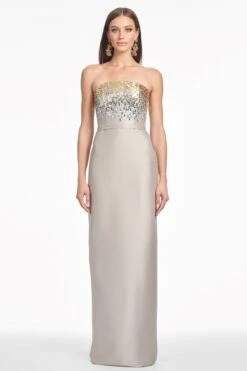 PHAEDRA GOWN - PEWTER -SACHIN & BABI Shop S251G35 250