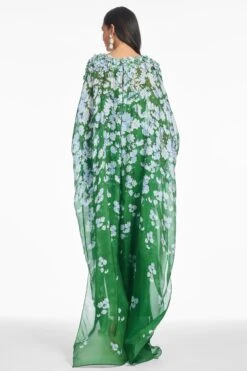 GILDA GOWN - KELLY GREEN DEGRADE FLORALS -SACHIN & BABI Shop S251G49F 358 6