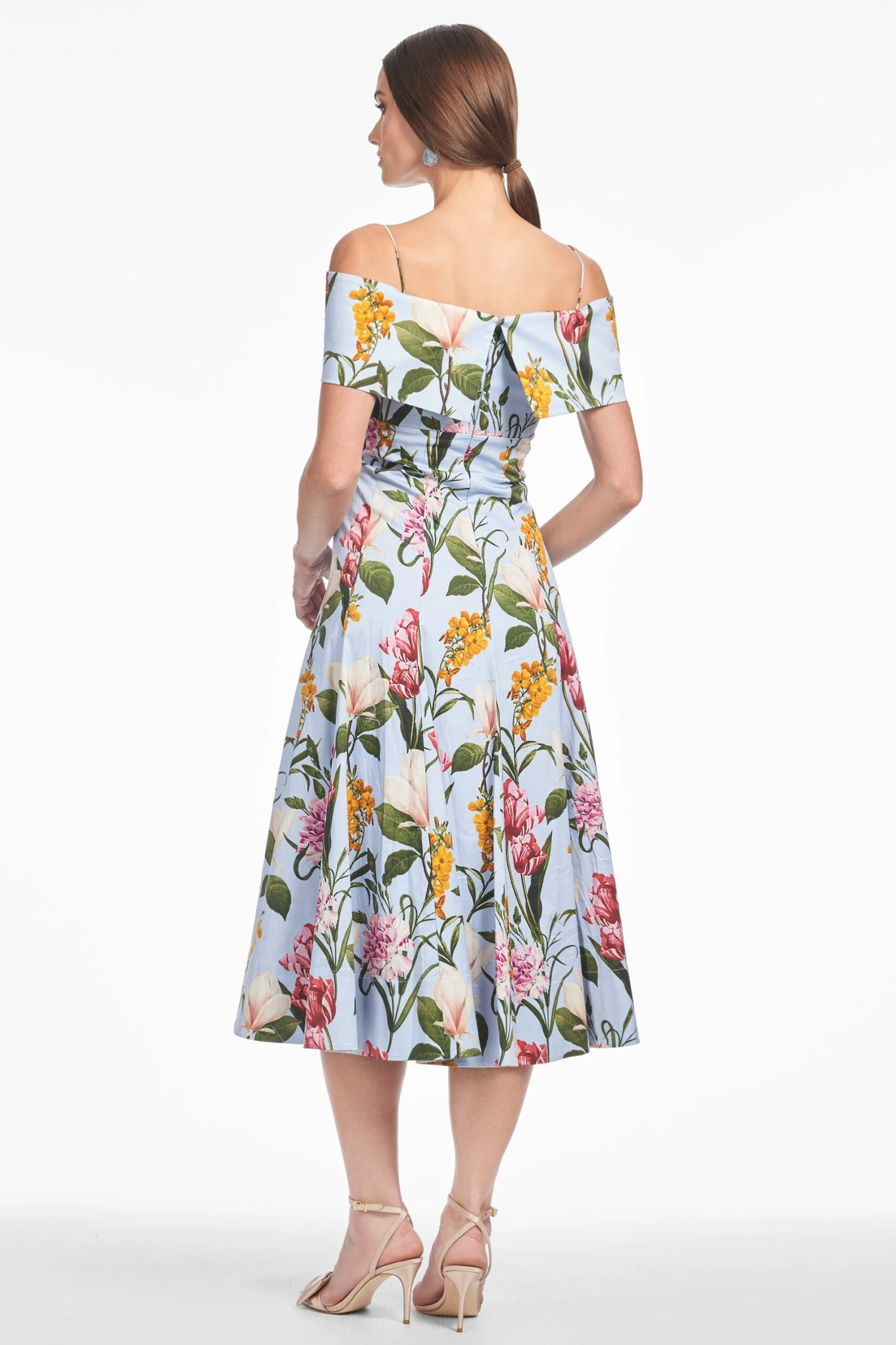 MINNIE DRESS - GLACIAL BLUE BLOSSOMS 5 MINNIE DRESS - GLACIAL BLUE BLOSSOMS - Image 3