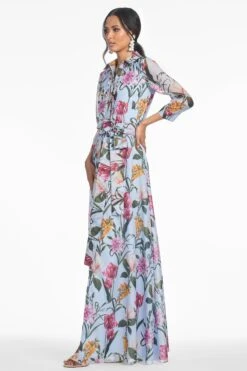 ADDISON GOWN - GLACIAL BLUE BLOSSOMS -SACHIN & BABI Shop S252G21 456 5