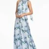 KAYLA GOWN - GLACIAL PEONIES -SACHIN & BABI Shop S252G29 458