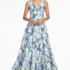 RORI GOWN - SKY BLUE STAR LILLIES -SACHIN & BABI Shop S252G31 461 3