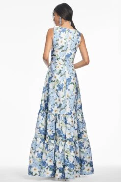 RORI GOWN - SKY BLUE STAR LILLIES -SACHIN & BABI Shop S252G31 461 5