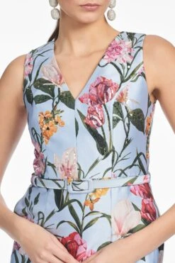 ADELLYN GOWN - GLACIAL BLUE BLOSSOMS -SACHIN & BABI Shop S252G33 456 5