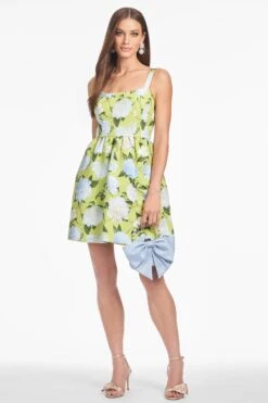 SAMIRA DRESS - CITRINE PEONIES -SACHIN & BABI Shop S253D32 324