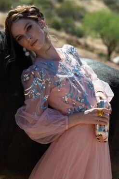 On The Rocks Clutch - Pink Lemonade Bouquet -SACHIN & BABI Shop SACHINBABI RAW1145 2