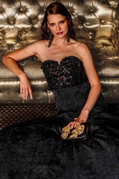 Lillian Gown - Black -SACHIN & BABI Shop SACHIN BABIRESORT25LOOK10