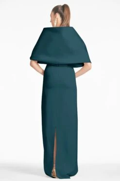 The Hug Shawl - Forest Green -SACHIN & BABI Shop SHAWL BOTTLEGREEN BACK