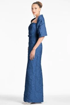 Sophia Gown - Midnight -SACHIN & BABI Shop SHAWL MIDNIGHT SIDE