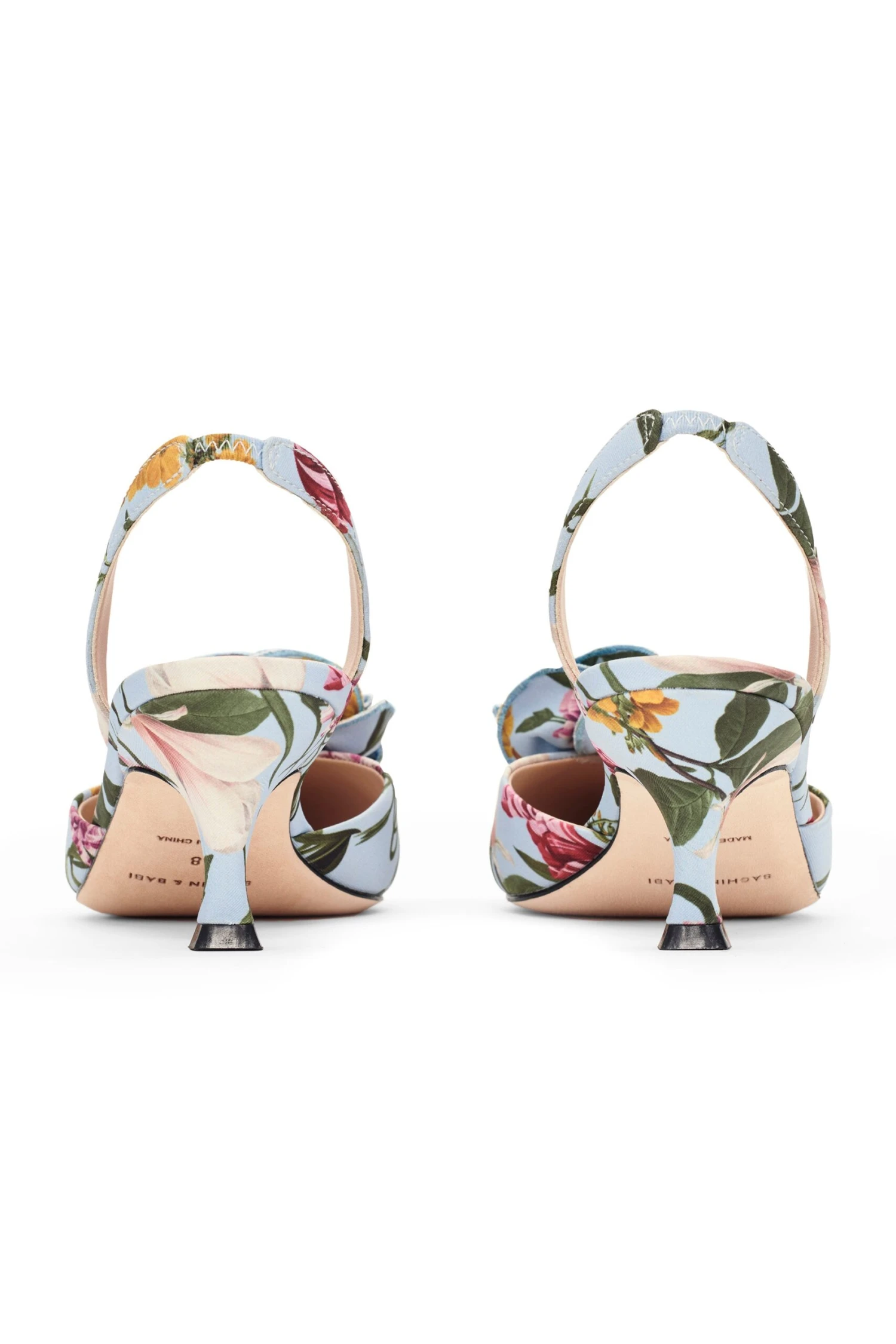 CARNEGIE KITTEN HEEL - GLACIAL BLUE BLOSSOMS 6 CARNEGIE KITTEN HEEL - GLACIAL BLUE BLOSSOMS - Image 4