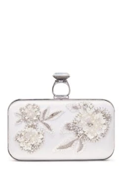 Embellished On The Rocks Clutch - Off White