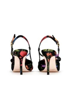 Lenox Obi-Bow Slingback - Noir Wildflower -SACHIN & BABI Shop SHOT 03 189