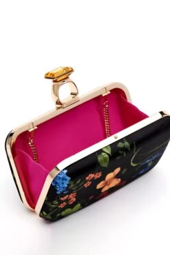 On The Rocks Clutch - Noir Wildflower -SACHIN & BABI Shop SHOT 14 383