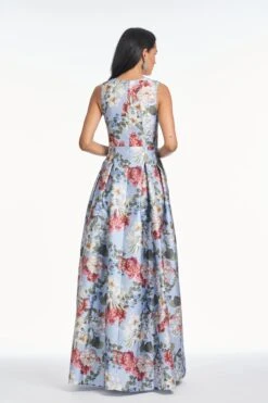 BROOKE GOWN - POWDER BLUE BOUQUET -SACHIN & BABI Shop SHOT 17 052