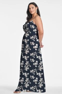 Sienna Gown - Navy Venetia Petal -SACHIN & BABI Shop SIENNAGOWN NAVYVENETIAPETALS SIDE16 7aa0095e fe49 4c39 9910 f4787da1614c