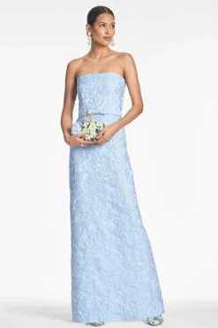 SOPHIA GOWN - ICE BLUE -SACHIN & BABI Shop SOPHIAGOWN ICEBLUE FRONT2