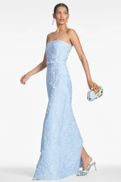 SOPHIA GOWN - ICE BLUE -SACHIN & BABI Shop SOPHIAGOWN ICEBLUE SIDE2