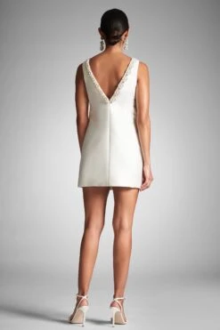 Sylvie Dress - Off White -SACHIN & BABI Shop SYLVIEDRESS IVORY BACK