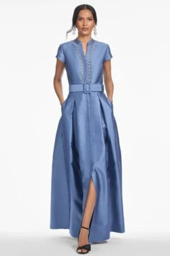 EMBELLISHED MARTA GOWN - TWILIGHT 8 EMBELLISHED MARTA GOWN - TWILIGHT -SACHIN & BABI Shop T251G12 495 2