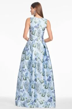 BROOKE GOWN - FREESIA FOREST -SACHIN & BABI Shop T251G17 452 5