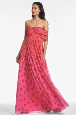 KENNEDY GOWN - ROSE VERMILION -SACHIN & BABI Shop T251G72 667 5