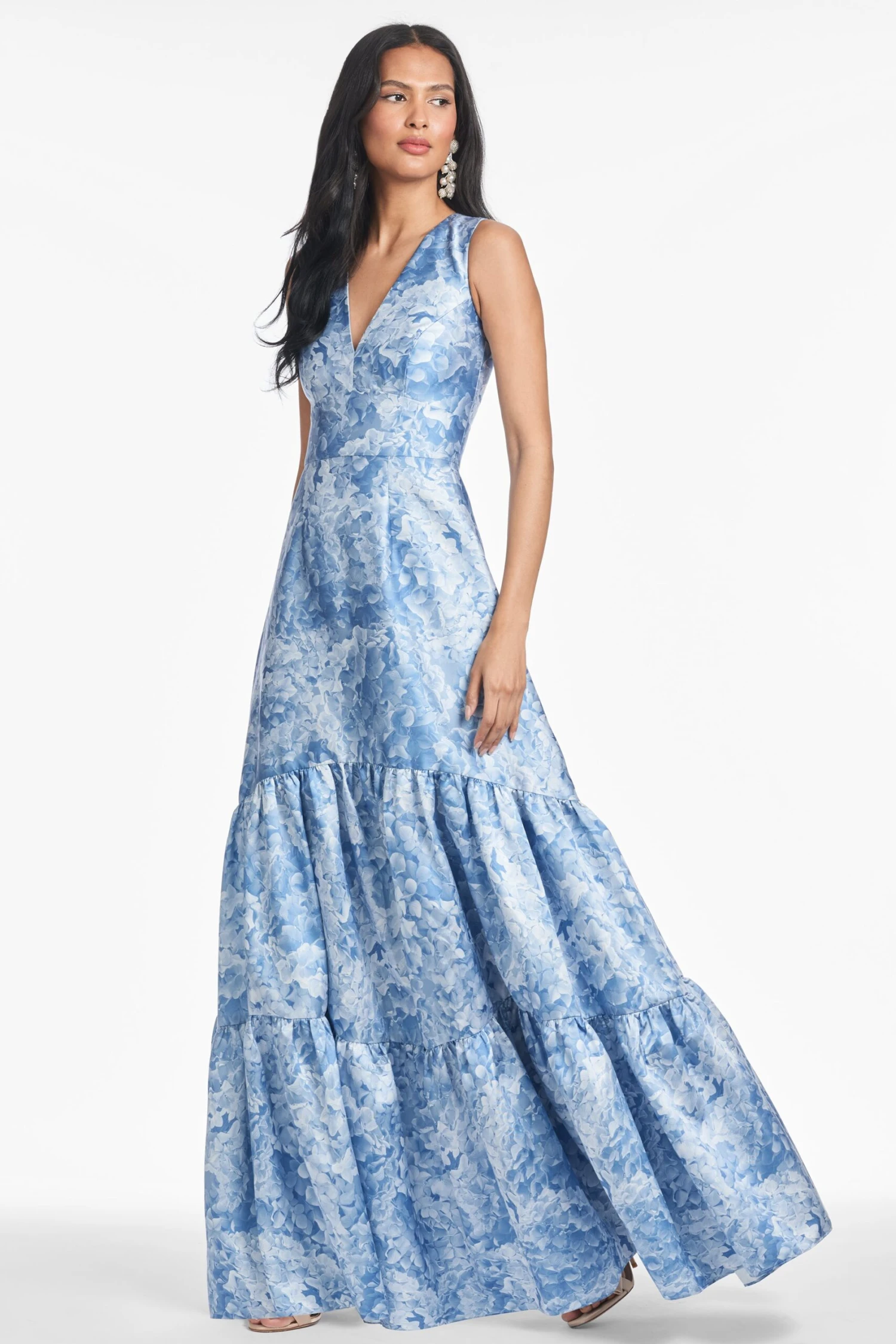 RORI GOWN - HYDRANGEA BLOOMS 3 RORI GOWN - HYDRANGEA BLOOMS