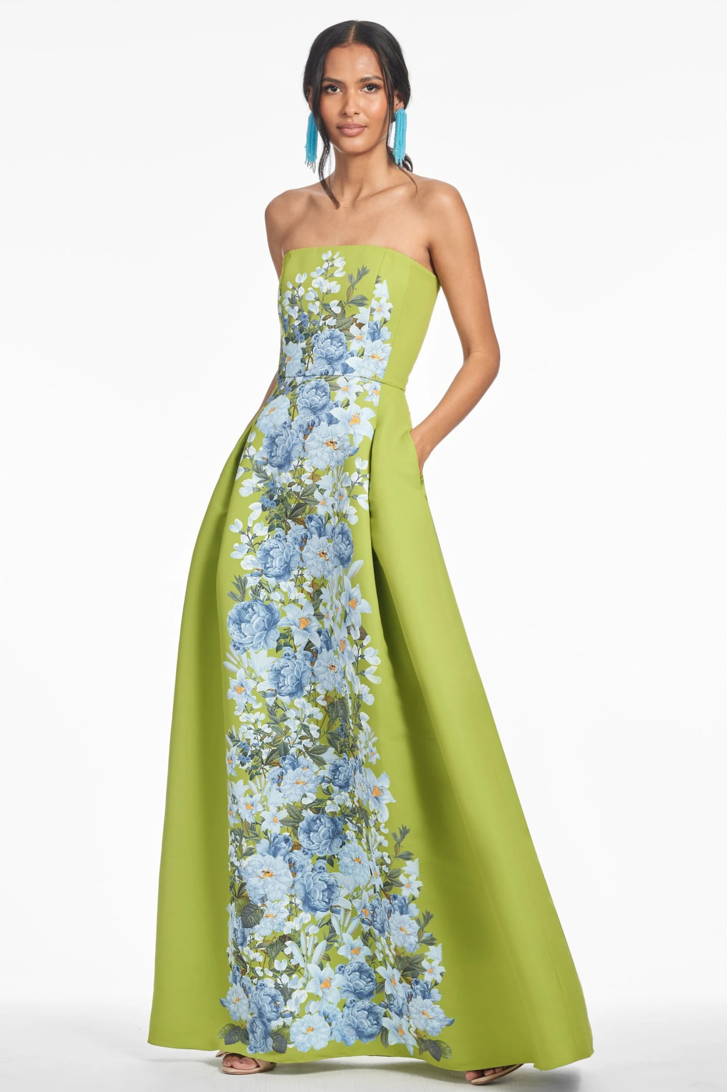 LARISA GOWN - PERIDOT CASCADE 4 LARISA GOWN - PERIDOT CASCADE - Image 2