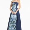 LARISA GOWN - NAVY CASCADE -SACHIN & BABI Shop T252G30 413 2