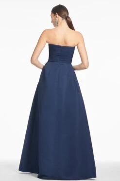 LARISA GOWN - NAVY CASCADE 9 LARISA GOWN - NAVY CASCADE -SACHIN & BABI Shop T252G30 413 4
