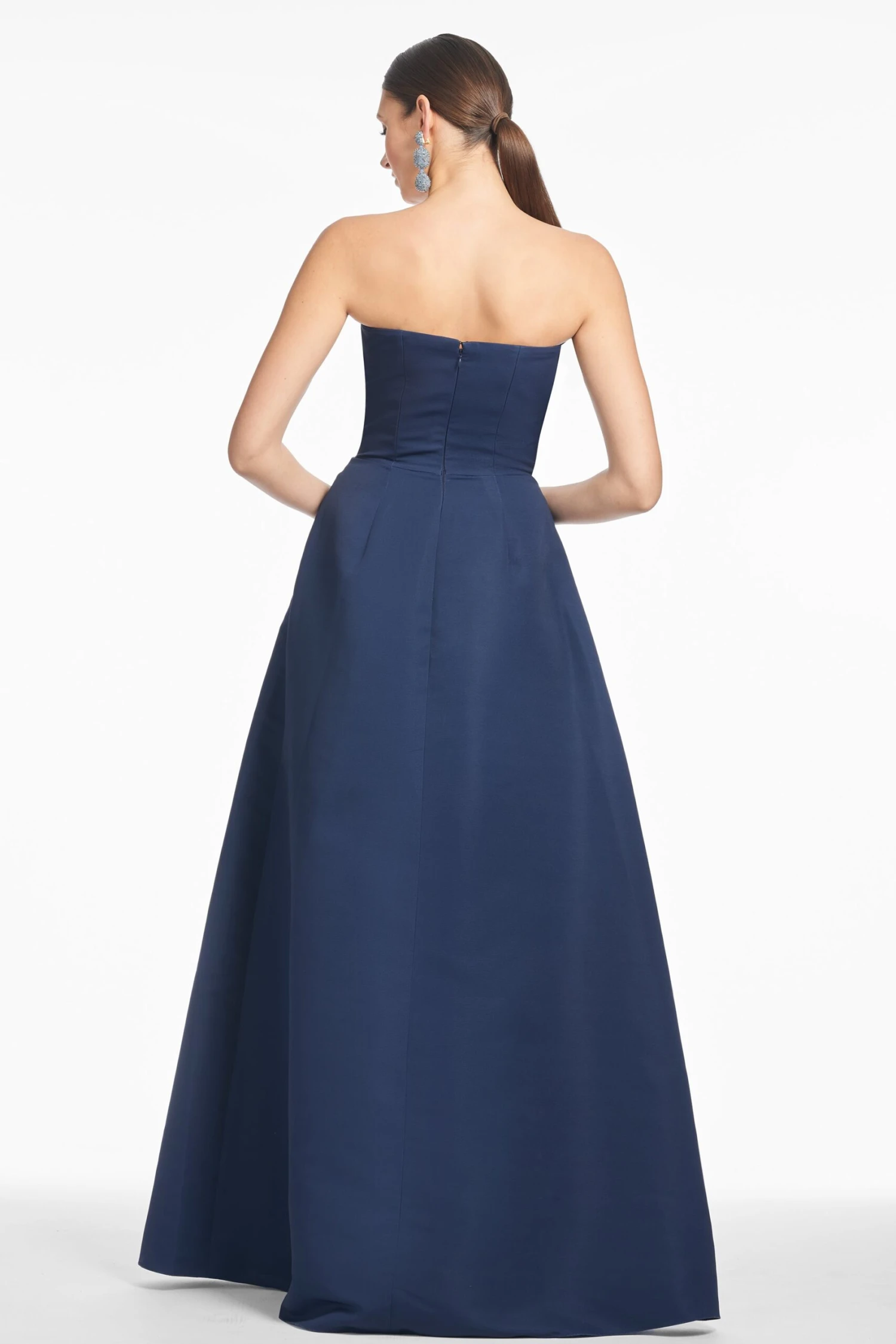 LARISA GOWN - NAVY CASCADE 6 LARISA GOWN - NAVY CASCADE - Image 4