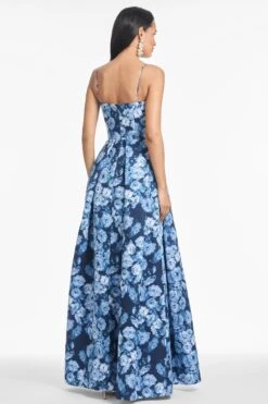 BEAU GOWN - WILD SAPPHIRE ROSES -SACHIN & BABI Shop T252G56 402 4