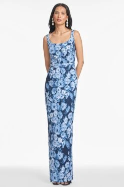 LANA GOWN - WILD SAPPHIRE ROSES