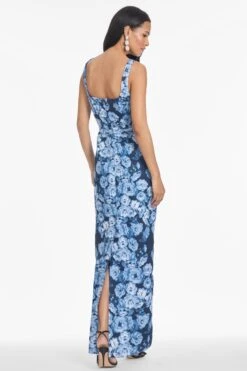 LANA GOWN - WILD SAPPHIRE ROSES -SACHIN & BABI Shop T252G57 402 4