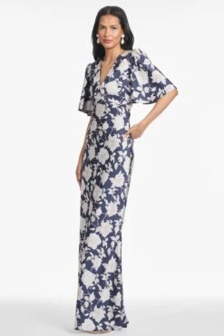 MAE GOWN - ALABASTER BEGONIA -SACHIN & BABI Shop T252G61 416