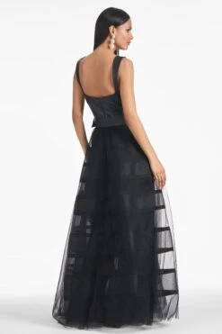Veruca Gown - Black -SACHIN & BABI Shop VERUCAGOWN BLACK BACK