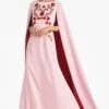 Vittoria Gown - Morganite/Ruby -SACHIN & BABI Shop VITTORIAGOWN MORGANITE RUBY FRONT